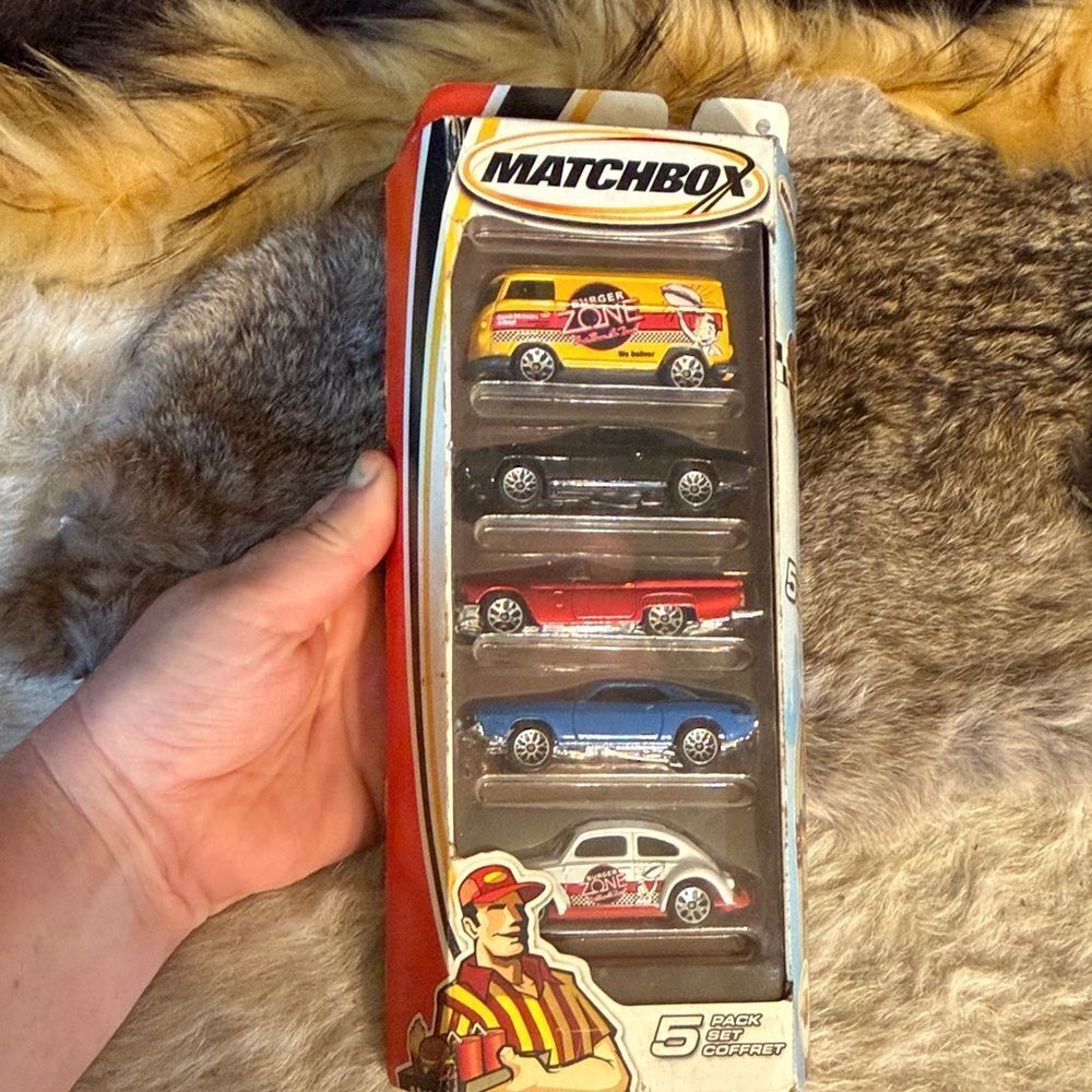 Match 5-Pack Die-Cast Cars - Red, Yellow, Blue (800)
